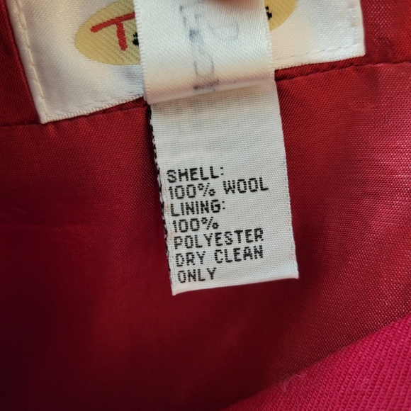 Size 20 Talbots bright red dressy maxi shirt with back slit silk inner lining - Picture 6 of 9